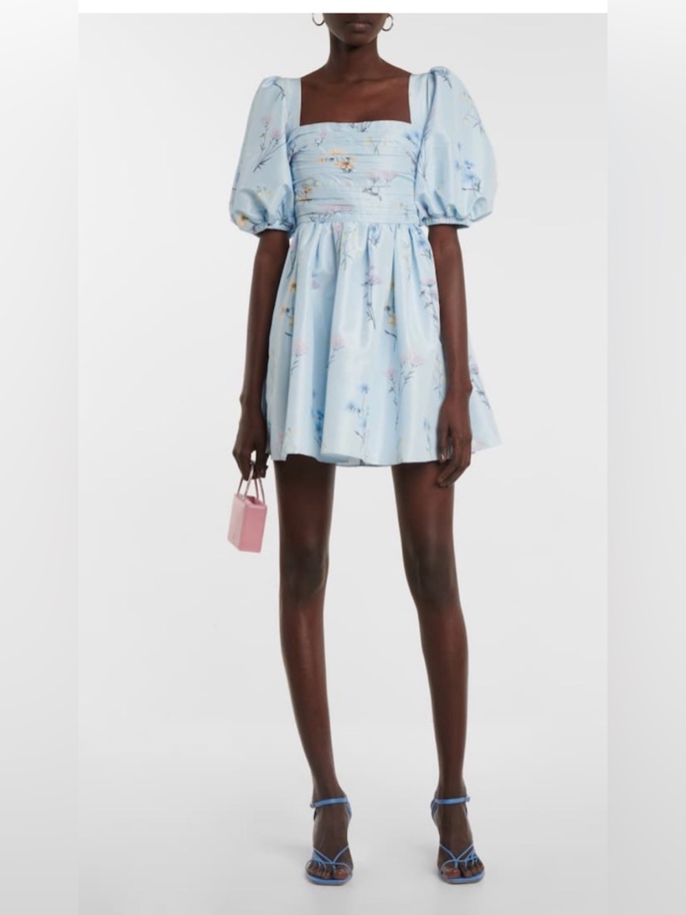 Self-Portrait Floral Taffeta Mini Dress Size 6